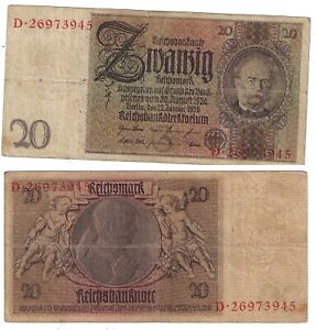 20 Mark 1929 Germany Banknote # 5