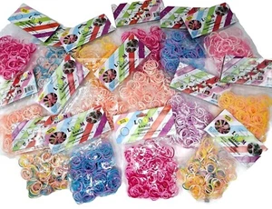 Loom Bands For Bracelet Rubber Band Crafts 15 pks Pastel Tie-Dye 4,500 Bands - Picture 1 of 6