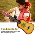 (Yellow)Wooden 23in Guitar Musical Educational Instrument Toy For Children IDS