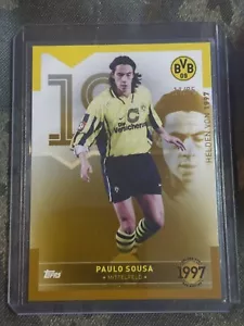 Paulo Sousa 11/25 BVB Borussia Dortmund Topps Helden In Schwarz Gelb 22/23 - Picture 1 of 1