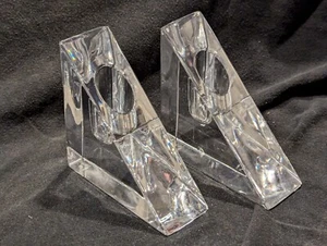 Set di 2 - Mikasa Serie Platino Cristallo "Prisma Tri-Candeleholder" - LEGGI BENE - Foto 1 di 13