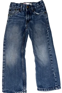 Levis Strauss Jeans 514 Slim Straight Blue Boys Size 5 Regular Boys or Girls - Picture 1 of 6
