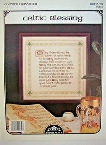 Counted Cross Stitch Book 79 - CELTIC BLESSING - Stitch Count 180Wide X 189High - Picture 1 of 2