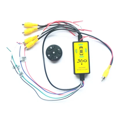 4 to 1 Intelligent 360 Panoramic Switcher Wireless For Car DVD Parking Back up - Image 1 of 4