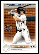 2022 Topps Pro Debut PD150 John Rhodes Orioles Baseball Card