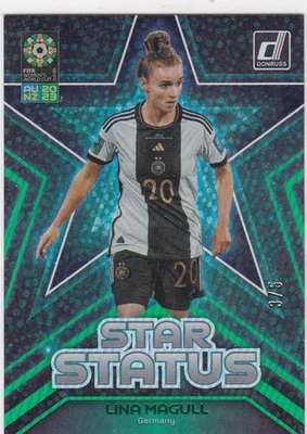 2023 Donruss FIFA Womens World Cup Star Status SP GREEN Lina Magull Germany #3/5 - Image 1 of 2