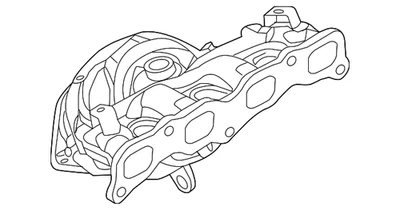 Colector de escape original Mitsubishi 1555A757 Foto 1 de 2