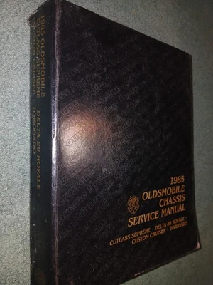 1985 OLDSMOBILE CUTLASS SUPREME / DELTA 88 / TORONADO SHOP MANUAL / ORIG. BOOK - Image 1 of 4