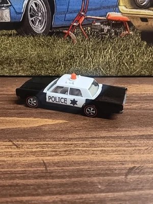 Hot Wheels Redline Police Cruiser 1969  USA White Interior RESTORED  - Image 1 of 4
