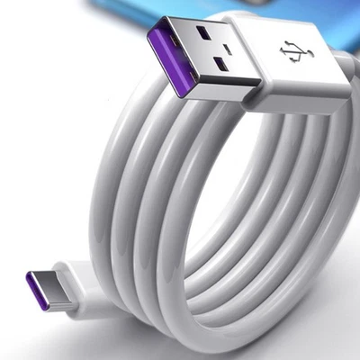 1M USB C Type C Fast Data Charging Cable For Samsung LG Huawei Android Tablets - Image 1 of 4