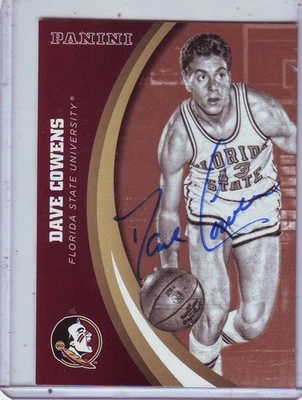 Tarjeta autógrafa 2015 Panini Florida State Team Dave Cowens!! Foto 1 de 2