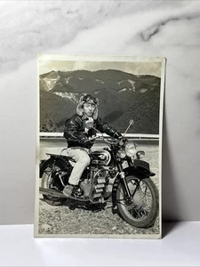 Vintage Photo Japan Motorcycle Travel And Transportation Biker - Picture 1 of 1