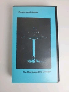 Extraterrestrial Contact The Meaning And The Message VHS tape RARE - Picture 1 of 4