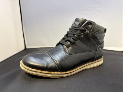 Botas sociais masculinas XRAY Footwear tamanho 9.5 preto com cadarço sapato kimball - Imagem 1 de 4