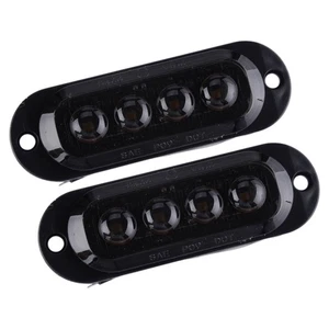 2x Amber Light Fender Side Marker Turn Signal Light Indicator Universal - Imagen 1 de 6