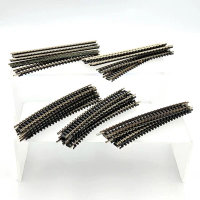 Atlas N Gauge 2526 19" Radius Curve Nickel Silver Snap Track Code 80 Lot of 22 - Image 1 of 4