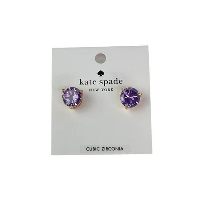 Kate Spade Rise And Shine Studs (Light Amethyst) Earrings - Image 1 of 4