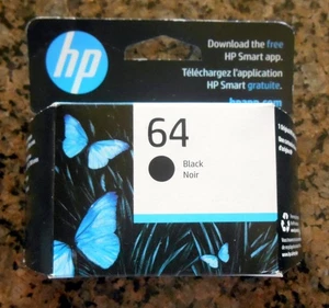 HP 64 Schwarz Original Tintenpatrone Nagelneu Versiegelt - Bild 1 von 2