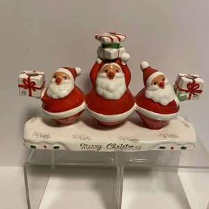 Vintage Hold Howard Santa Kerzenhalter 50er Jahre Japan Weihnachten - Bild 1 von 11