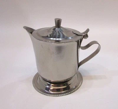 Jarra crema restaurante cafetería 3" acero inoxidable vintage Brandware Corea 18-8 Foto 1 de 4