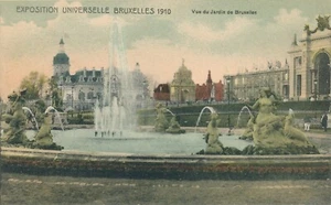 1910 Exposition Universelles Bruxelles Jardin de Bruxelles Brussels Garden - Picture 1 of 2
