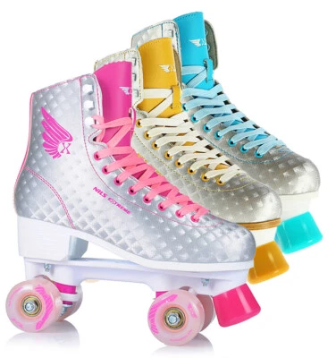 Inliner Skates Rollschuhe Rollerskates Retro Jugend Damen Männer ABEC-7 Gr.32-43