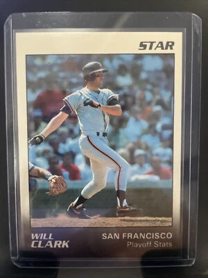 1989 Star #9/11 Will Clark San Francisco Giants Baseball Card Major League Stats - Image 1 of 2
