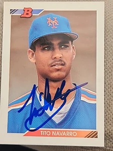 Tito Navarro Signed 1992 Bowman - #139 - Picture 1 of 2