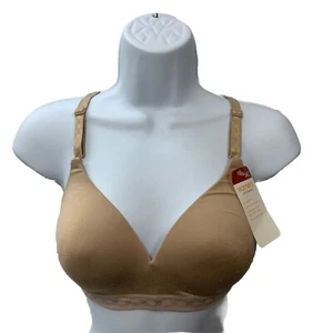 Warner's Women's Blissful Benefits Super Soft Wireless Comfort Bra Size 34C - Picture 1 of 6