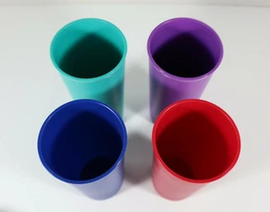 New Tupperware 12 oz Tumblers Straight Sides Jewel Tone Colors New - Picture 1 of 3
