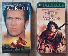 VHS THE PATRIOT THE LAST OF THE MOHICANS MEL GIBSON DANIEL DAY LEWIS