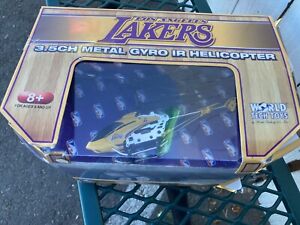 NBA Los Angeles Lakers 3.5-Ch Metal Gyro IR Helicopter. Pre Owned. Wear And Tear