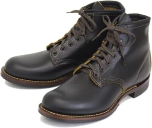 Red Wing RW 9060 Beckman Boot Flat Box Black Men High Top Leather Shoes Width D - Picture 1 of 5