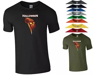 T-shirt Halloween film spaventoso horror zucca dolcetto o scherzetto strega regalo uomo top - Foto 1 di 11