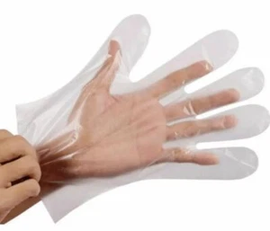 DISPOSABLE FOOD PREP GLOVES ONE SIZE ALL PURPOSES Food Safe 16 oz. or 300 pieces - Picture 1 of 5