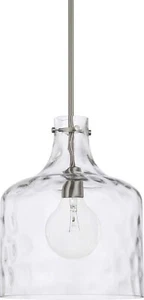 HomePlace by Capital Lighting Water Glass Pendant, Brushed Nickel 325717BN - Picture 1 of 3