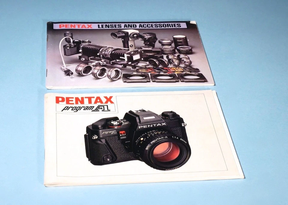Pentax Program A Manual Instructions & Pentax Lenses & Accessories - Image 1 of 1