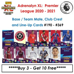 Adrenalyn XL - Premier League 2020 - 21: Base Cards / Team Mate Cards #190 - 369