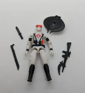 GI Joe Negro Mayor Ártico Blanco Div Cobra Agent X Ojos de Serpiente 3.75 Estilo ARAH Original - Imagen 1 de 3