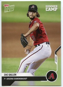 2020 Topps Now Road to Opening Day Summer Camp #OD496 Zac Gallen No RC logo- NM