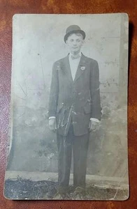 POSTAL FOTOGRÁFICA RARA DE COLECCIÓN ORIGINAL DE 1900 EN BLANCO Y NEGRO LEROY OSBORN MISSOURI - Imagen 1 de 1