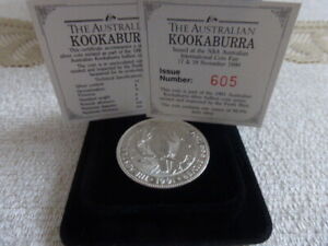 Silbermünzen Kookaburra 1 OZ 1991 Privy NAA 17&18 November 1990 extrem selten