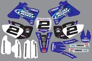 McGrath Replica YAMAHA GRAPHICS YZ 426f YZ426f 2000 2001 2002 BUD Beer - Foto 1 di 1