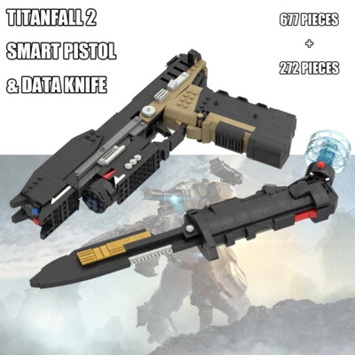 Titanfall 2 Smart Pistol & Data Knife Building Toys Set 677 + 272 Pieces Brick - Image 1 of 4