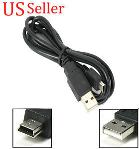 Black Mini USB Power Cable for Garmin nuvi 1200 1250 1300 1450 1490 1690 GPS