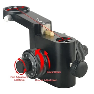 Microscope Focusing Bracket Column Hole 32mm Fine Adjustment Accuracy 0.002mm - Picture 1 of 7