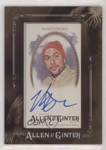 2017 Topps Allen & Ginter's Auto Minis Framed Peter Rosenberg #MA-PR Auto