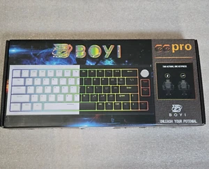 BOYI 66Pro Rapid Trigger Magnetic Switch Mechanical Keyboard White Wired USB-C - Picture 1 of 6