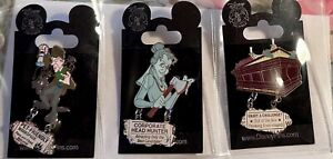 Disney Haunted Mansion 3 Pins Set One Haunt Wanted Job Fair 9-9-9 NOC classified