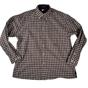 Tommy Hilfiger Mehrfarbig Kariertes Button-Down Langarm Hemd Herren Größe L - Bild 1 von 24